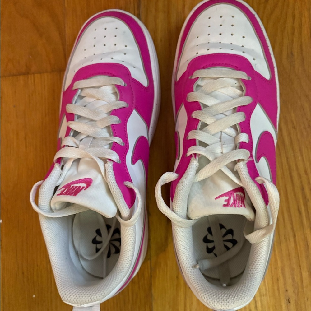Nike White and Pink Athletic Shoes